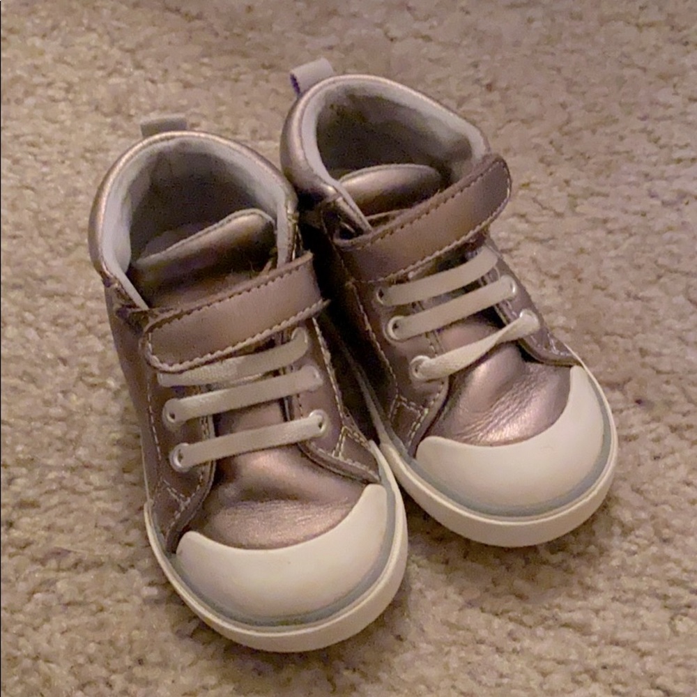 See Kai Run Pewter Leather Shoes